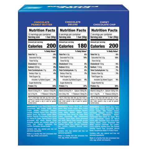 Bars, Variety Pack, 1.76 Oz, 23-Count