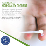 Bacitracin Ointment, First Aid, 50 Count .9g Packets - for Cuts, Burns, Abrasions, Wounds and Scrapes