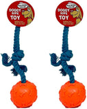 Rope Chew Toy, 2 Pack, Dog Chew Toy, Tough Rope with Ball Active Play (Colors May Vary)