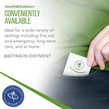 Bacitracin Ointment, First Aid, 50 Count .9g Packets - for Cuts, Burns, Abrasions, Wounds and Scrapes