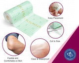 HEALTH & OUTDOORS Transparent Thin Film Dressing Roll 6" by 11 Yard for Wound and Tattoo Aftercare