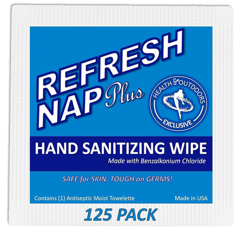 Cleansing Towelettes Antiseptic 5" x 7" Wipes (125 Count) Hand and Body Wet Napkins Individually Wrapped