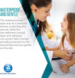 Dynarex DynaGuard Waterproof Dressings, Sterile, Four-Layer Composite Dressing, Protects and Offers Optimal Moist-Environment, Bordered - 6" x 6"