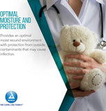 Dynarex DynaGuard Waterproof Dressings, Sterile, Four-Layer Composite Dressing, Protects and Offers Optimal Moist-Environment, Bordered - 6" x 6"