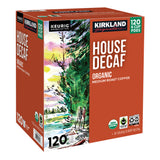 Coffee Organic House Decaf K-Cup Pod, 120-Count