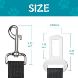 Car Dog Leash - Best Dog Seat Belt (2 Pack) Car Harness Attachment for Dogs - Adjustable Dog Restraints Seatbelts for Cars (17.5In - 26In)