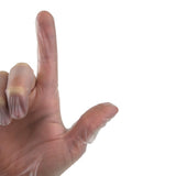 SafeTouch Vinyl Exam Gloves, Box of 100, Small