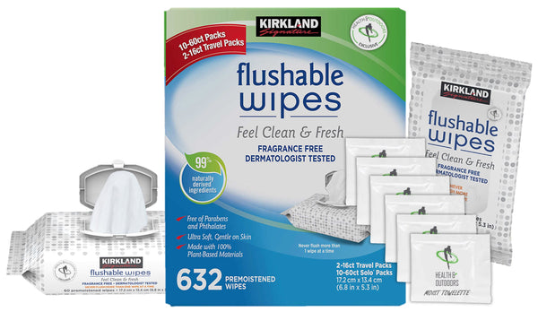 Kirkland flushable hot sale wipes septic