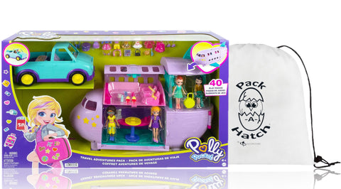 Polly Pocket Jet Travel Adventures W/ Pack-A-Hatch
