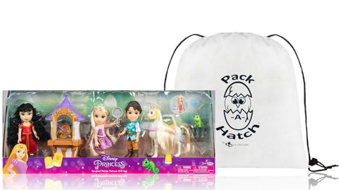 Disney Storytelling Rapunzel Petite Doll set W/ Bonus Pack-A-Hatch