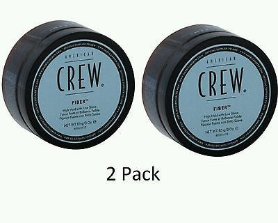 2pk American Crew Fiber - High Hold Low Shine 3oz Men Strong Wax Paste