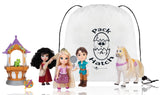 Disney Storytelling Rapunzel Petite Doll set W/ Bonus Pack-A-Hatch
