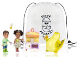 Disney Storytelling Princess and the Frog Petite Doll Set W/ Bonus Pack-A-Hatch