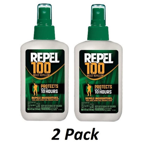 2PACK Repel 100 Insect Repellent Pump Spray, 98%DEET, 4-Ounce 4oz 94108 Mosquito