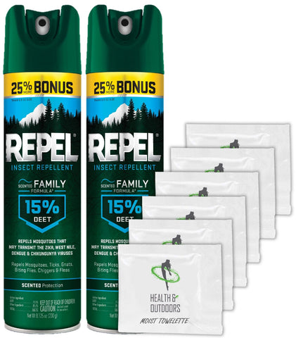 Repel Family 8.125 W/ Bonus Moist Towelettes