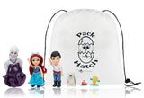 Disney Storytelling The Little Mermaid Petite Dolls Set W/ Bonus Pack-A-Hatch