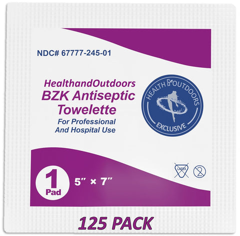 BZk Antiseptic Towelettes (125 Count)