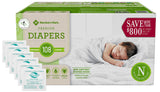 Member's Mark Premium Baby Diapers with HealthandOutdoors Moist Towelettes (Newborn)