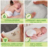 Member's Mark Premium Baby Diapers with HealthandOutdoors Moist Towelettes (Newborn)
