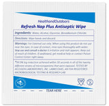 Refresh Nap Moist Towelettes Alcohol and BZK based Wipes
