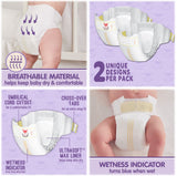 Member's Mark Premium Baby Diapers - Size 1 (8-14 lbs) 176 count W/ Moist Towelettes