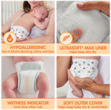 Member's Mark Premium Baby Diapers with HealthandOutdoors Moist Towelettes (Size 3 - 234 Count)