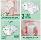 Member's Mark Premium Baby Diapers with HealthandOutdoors Moist Towelettes (Size 4 - 210 Count)