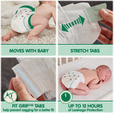 Member's Mark Premium Baby Diapers with HealthandOutdoors Moist Towelettes (Size 4 - 210 Count)