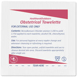 Obstetrical Towelettes 125 Count Individually Wrapped Wipes