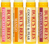 Burt's Bees Superfruit Lip Balm 4 Pack - Tube Purse Wax .15oz 4/PACK