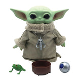 Disney Star Wars Mandalorian The Child Baby Yoda 11 Inch Plush Figure With Wearable Pendant, Accessories and Exclusive Pack-A-Hatch!