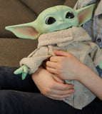 Disney Star Wars Mandalorian The Child Baby Yoda 11 Inch Plush Figure With Wearable Pendant, Accessories and Exclusive Pack-A-Hatch!