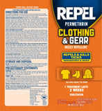 Repel Permethrin Clothing & Gear Repellent, Mosquito and Tick Defense Treatment 6.5oz (Multi Packs) + Bonus Towelettes