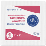 Obstetrical Towelettes 125 Count Individually Wrapped Wipes
