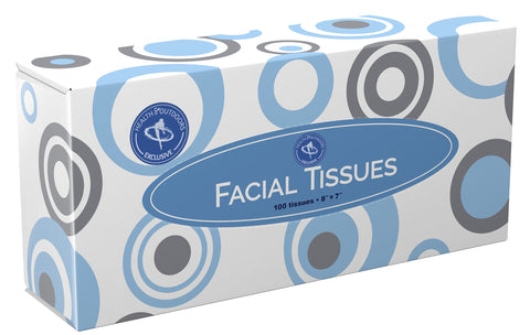 Facial Tissues 100 Count Box