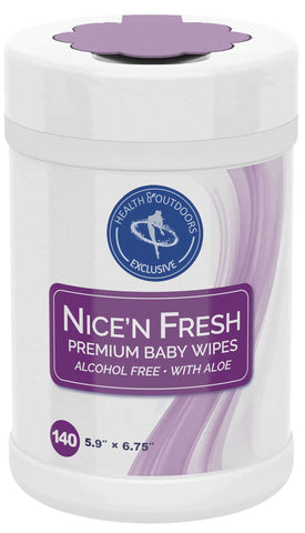 Nice N Fresh Baby Wipes 140 Count Canister
