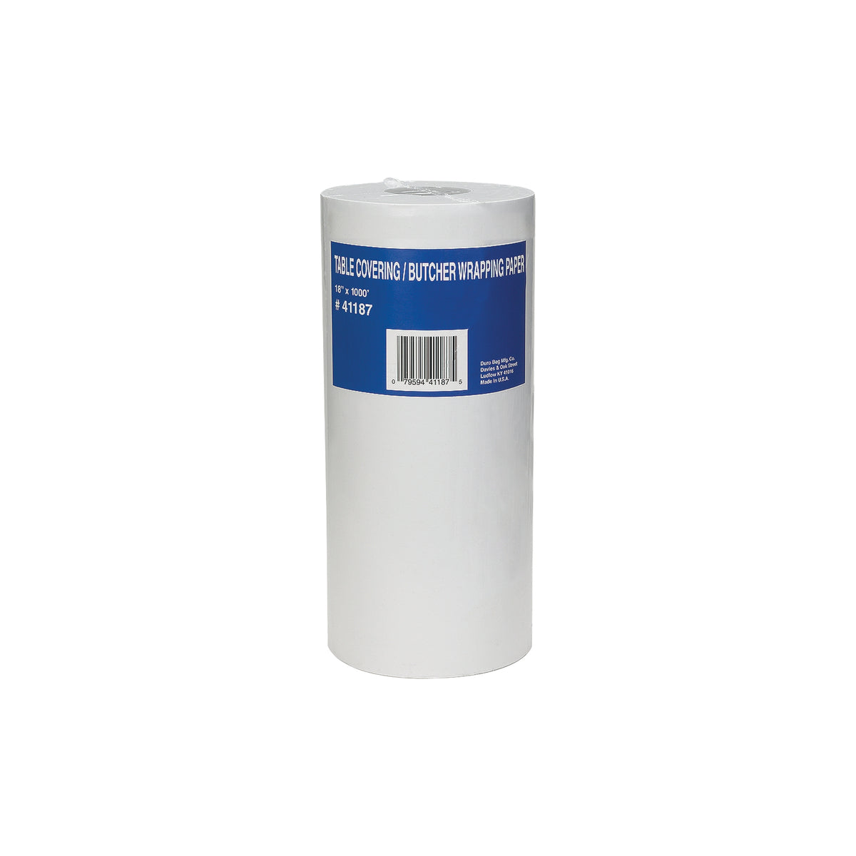 Duro Bag Butcher Wrapping Paper, 18"W x 1000'L, White - product image 1