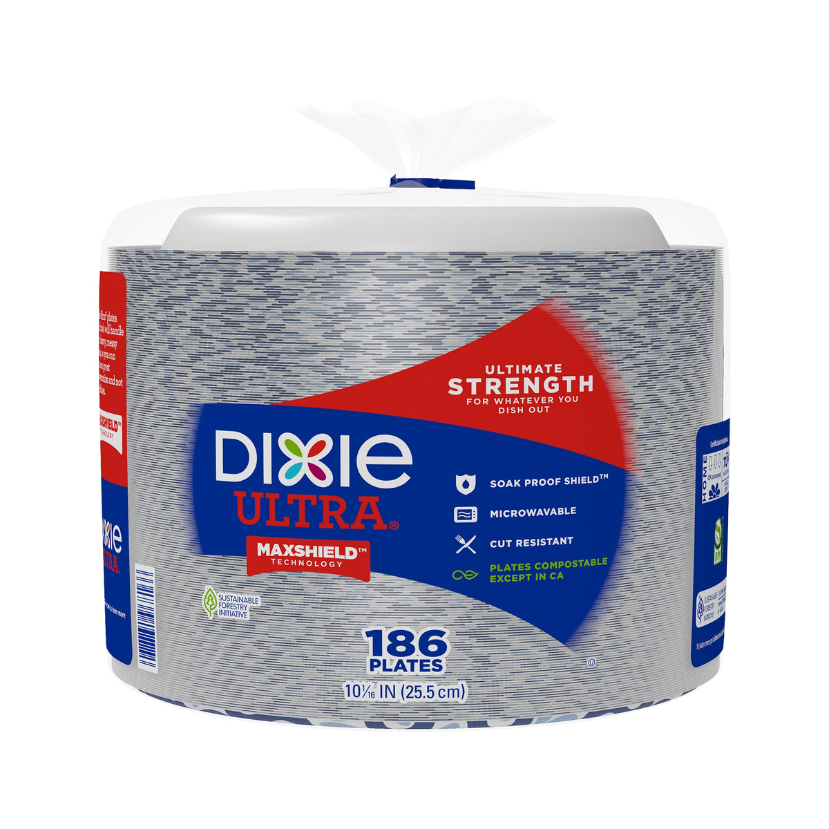Dixie Ultra Paper Plate, 10-1/16", 186 ct - product image 1