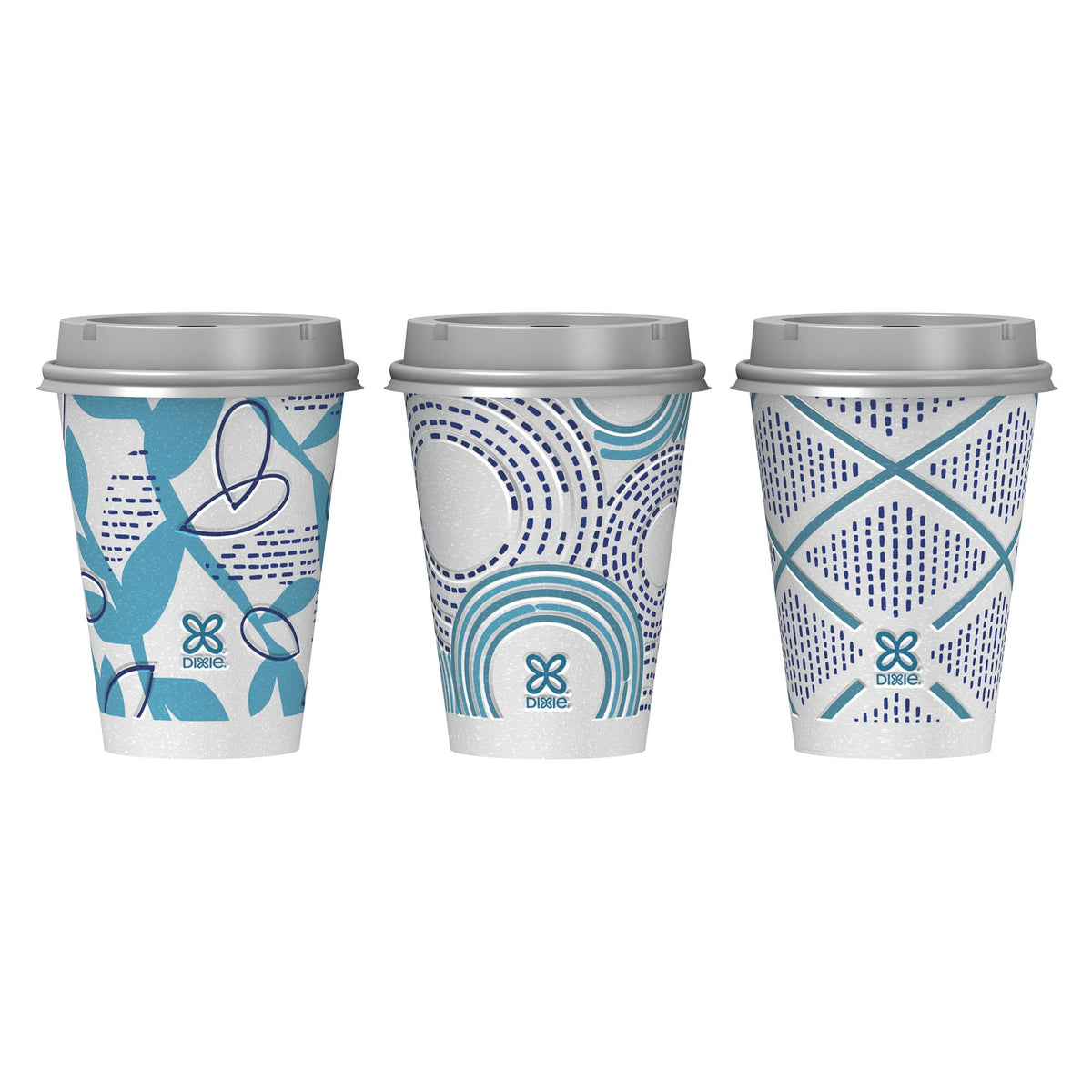 Dixie To Go Insulated Paper Hot or Cold Cups & Lids, Variety Pack, 12 oz, 100 ct - product image 6