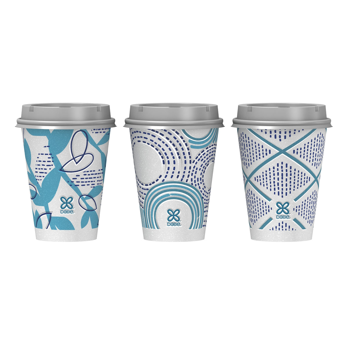 Dixie To Go Insulated Paper Hot or Cold Cups & Lids, Variety Pack, 12 oz, 100 ct - product image 2