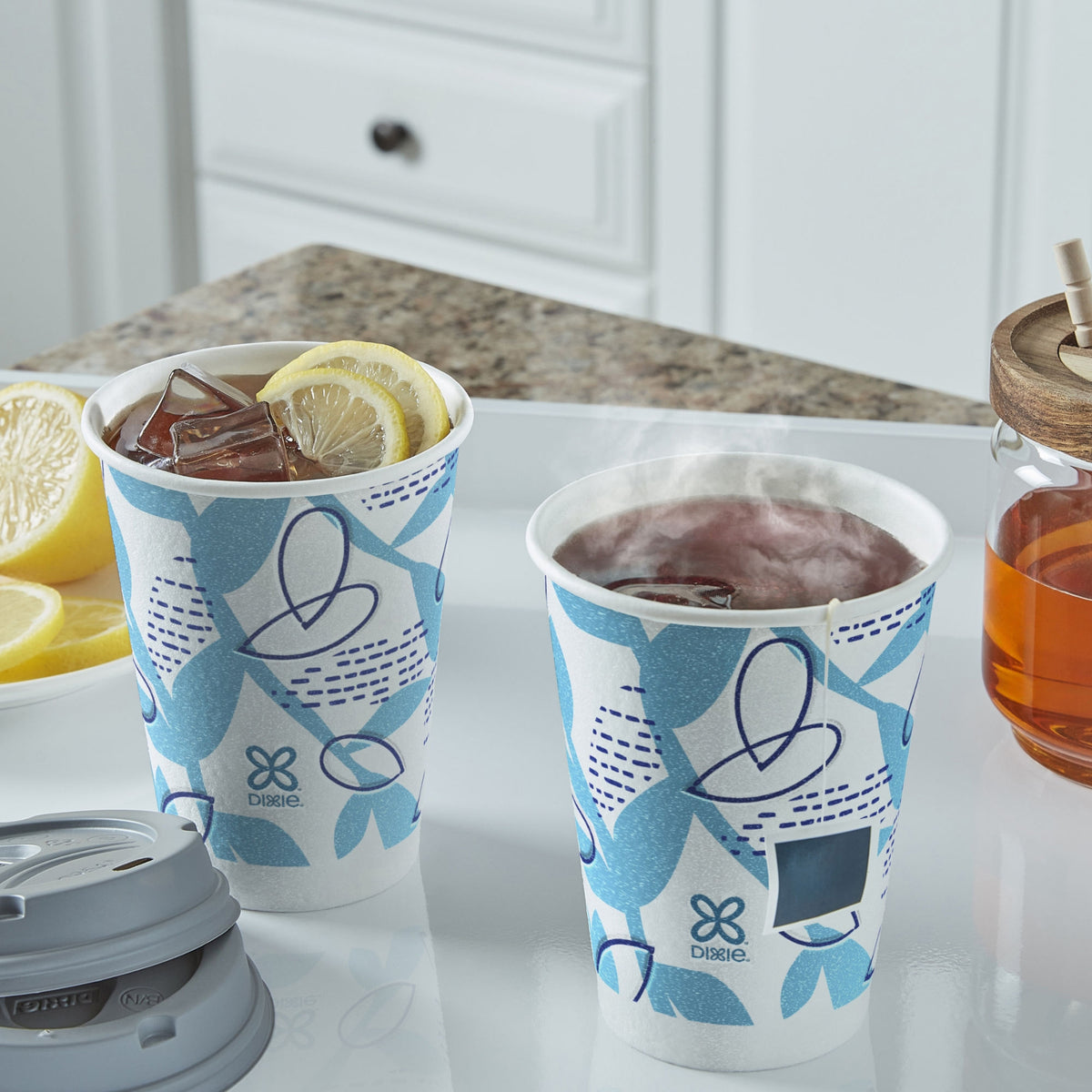 Dixie To Go Insulated Paper Hot or Cold Cups & Lids, Variety Pack, 12 oz, 100 ct - product image 3