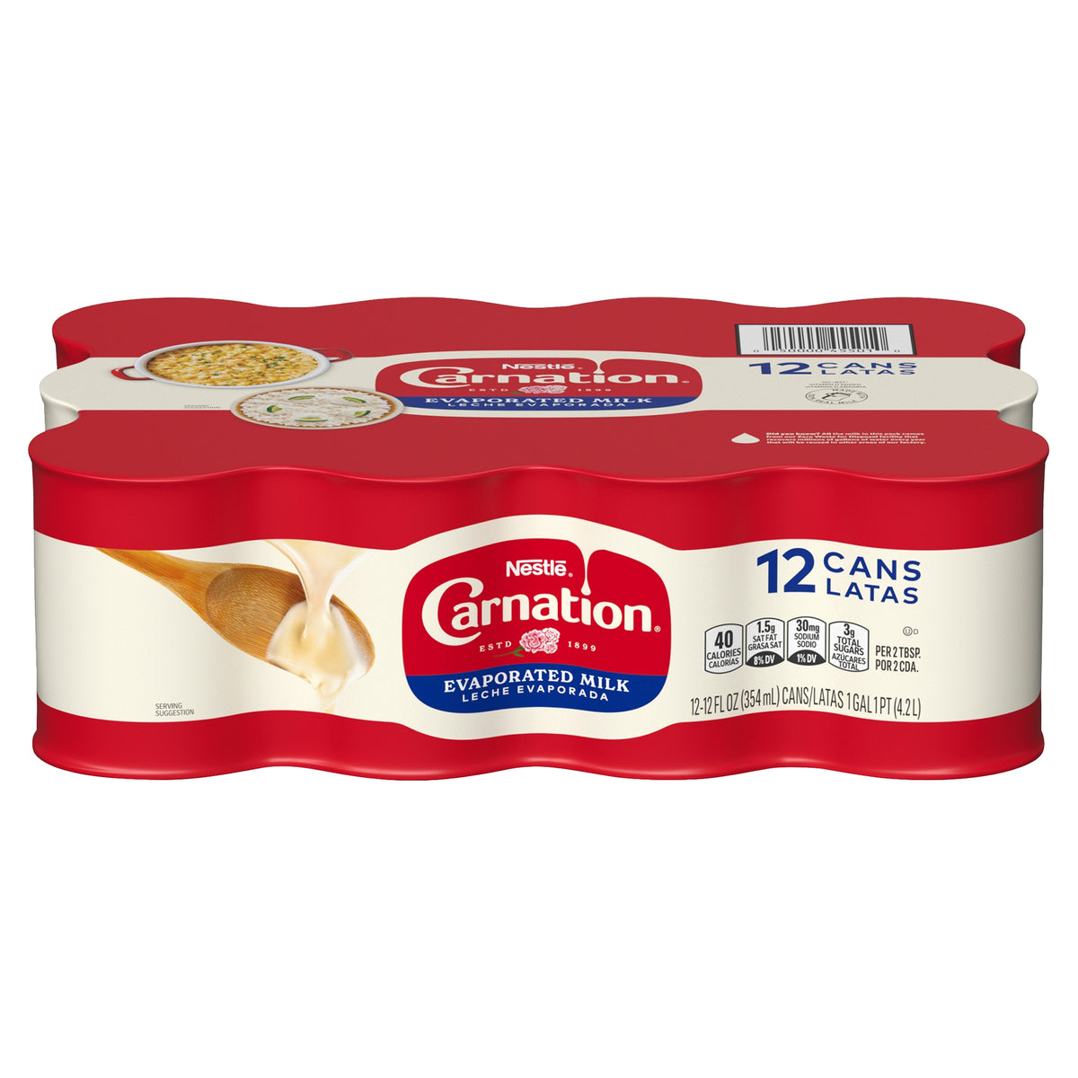 Nestlé Carnation Evaporated Milk, 12 fl oz, 12 ct - product image 1