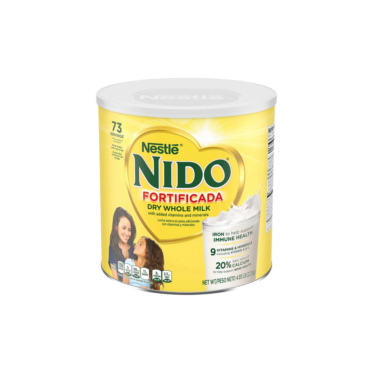 Nestle Nido Fortificada Dry Whole Milk, 4.85 lbs - product image 4