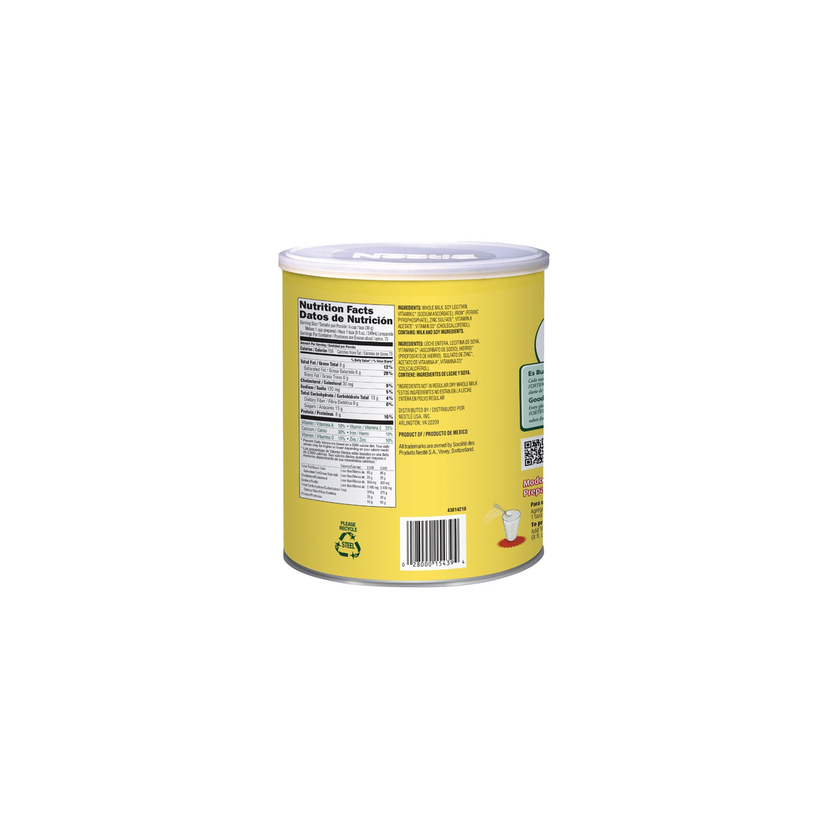 Nestle Nido Fortificada Dry Whole Milk, 4.85 lbs - product image 8