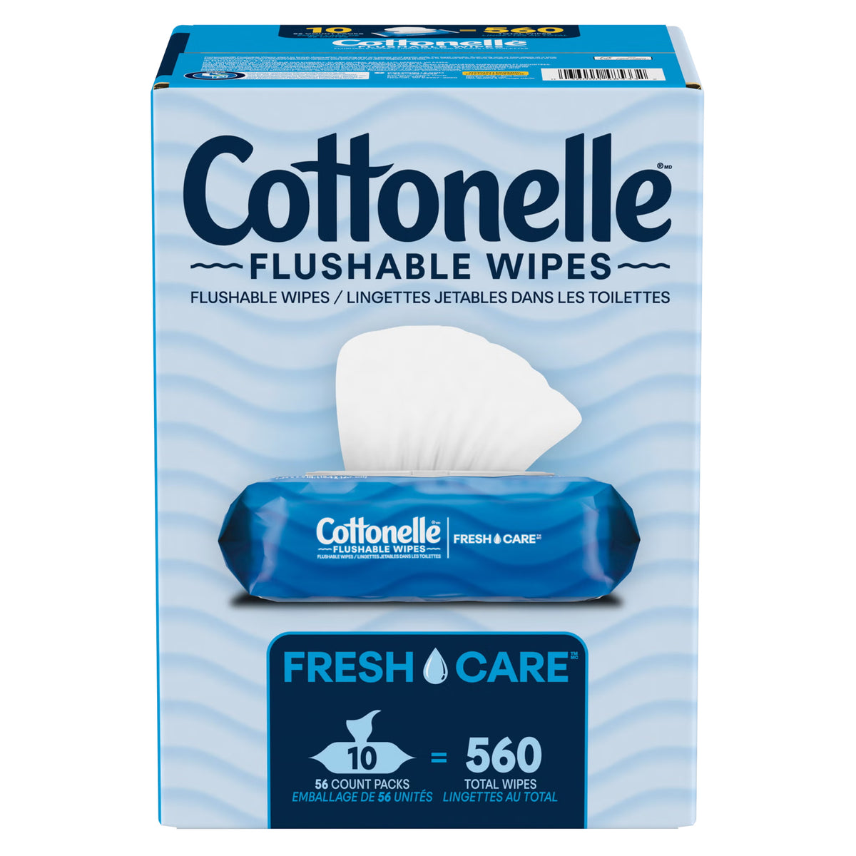 Cottonelle Fresh Care Flushable Wipes, 560 Wipes - image 1
