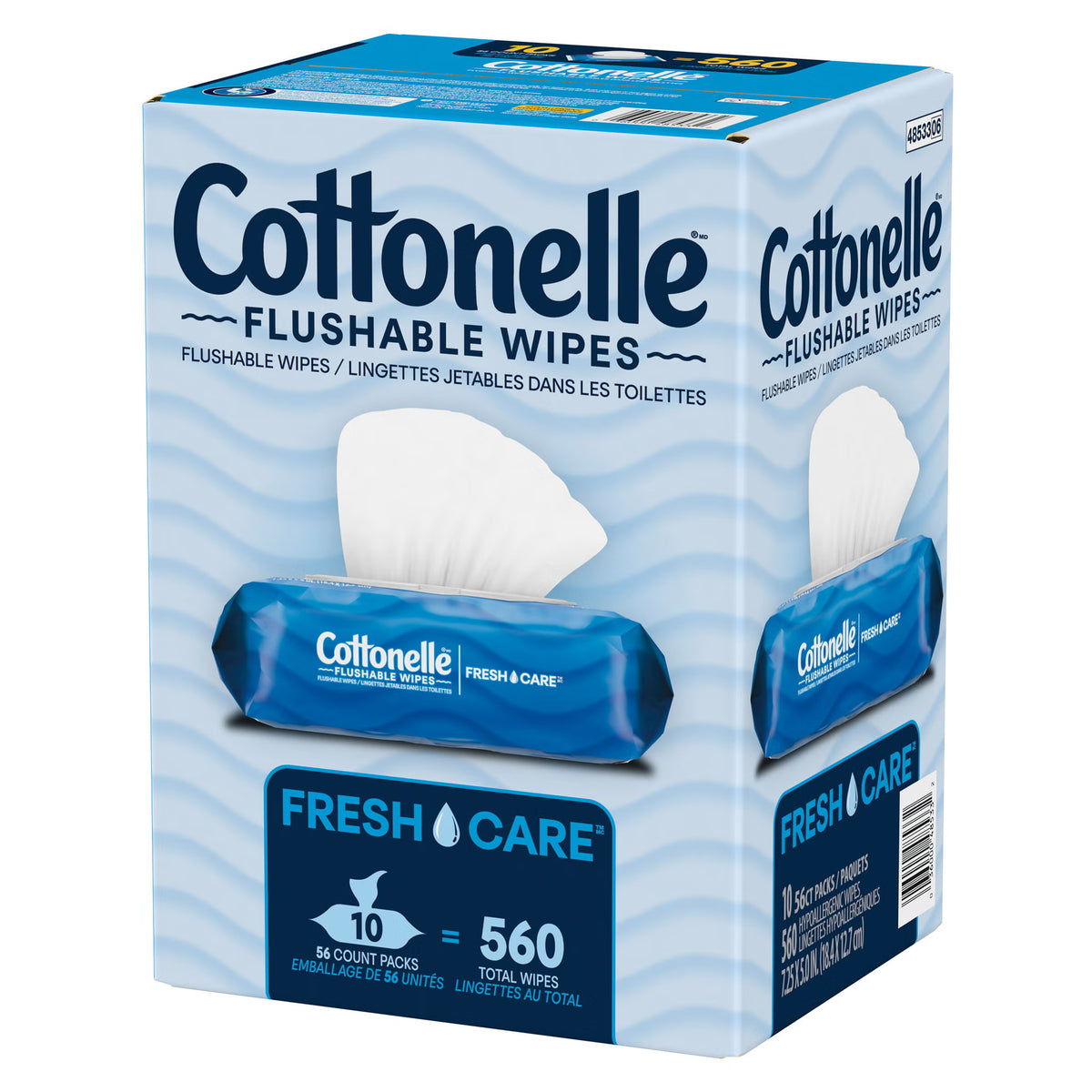 Cottonelle Fresh Care Flushable Wipes, 560 Wipes - image 5