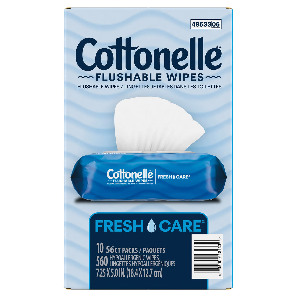 Cottonelle Fresh Care Flushable Wipes, 560 Wipes - image 6