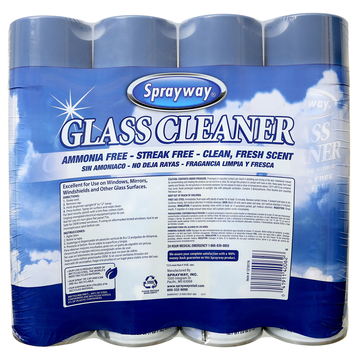 Sprayway Glass Cleaner, 23 fl oz, 4 ct - product image 6