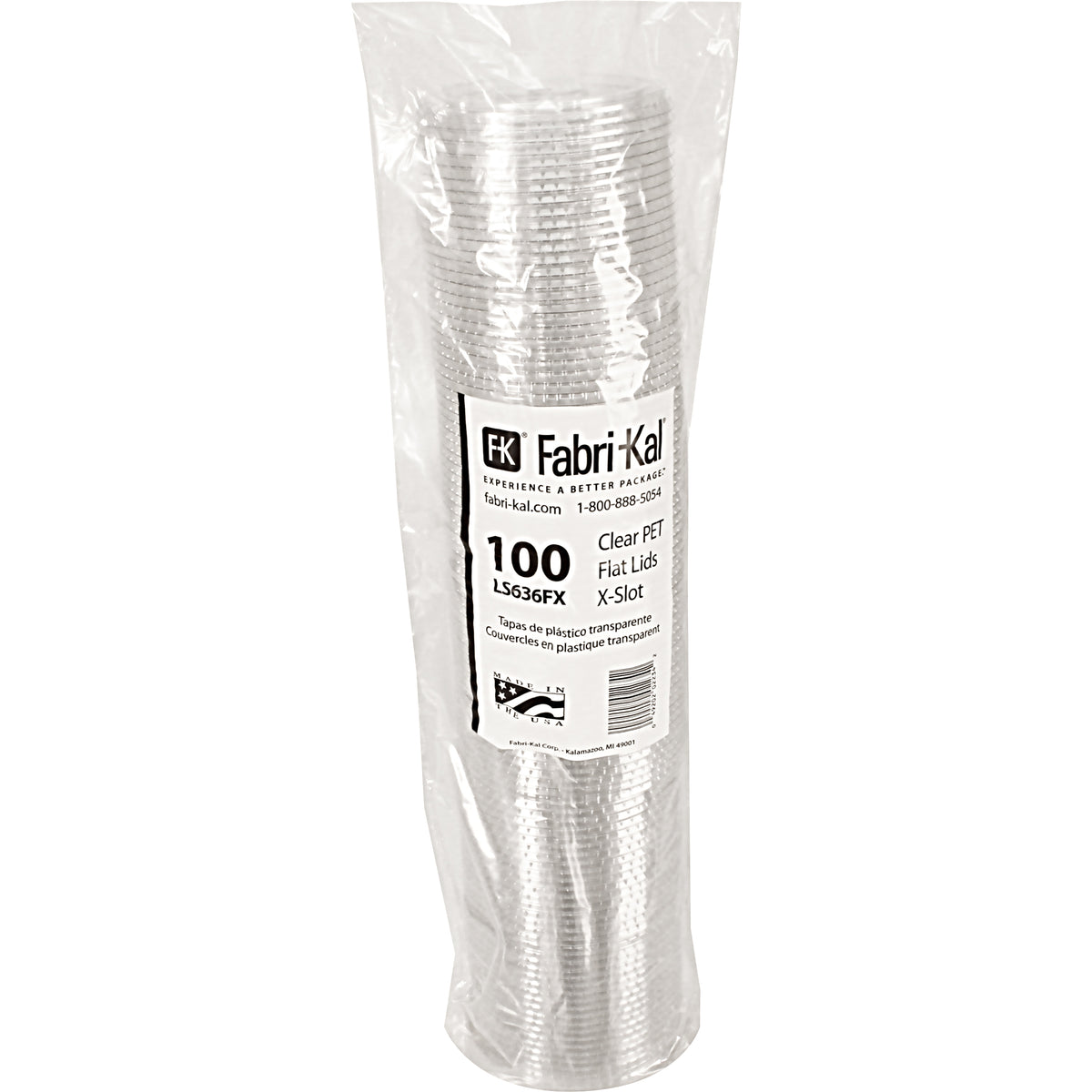 Fabri-Kal Plastic Straw Slot Cold Cup Lids, 32 oz, 1000 ct - product image 3