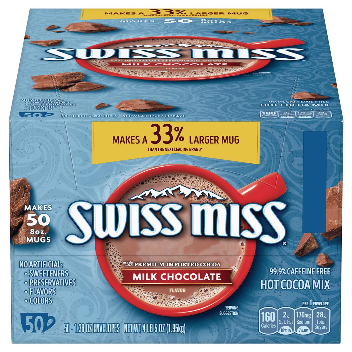 Swiss Miss Hot Cocoa Mix, Milk Chocolate, 1.38 oz, 50 ct - product image 7